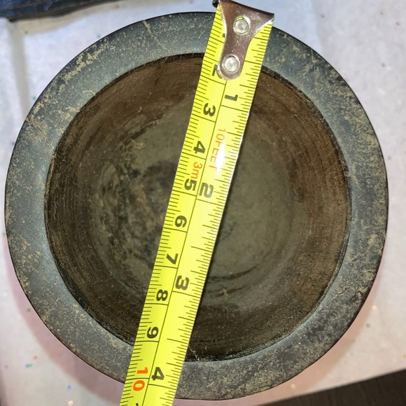 One Handmade African mortar, safari, global, hardwood, hand carved, heavy! - Picture 5 of 7